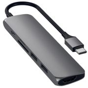 Satechi Slim Aluminum Multi-Port Adapter V2 Satechi Slim Aluminum Multi-Port Adapter V2