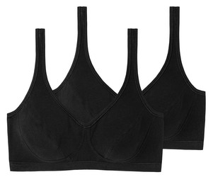 Schiesser Bustier with Cups Organic Cotton 2-Pack Schiesser Bustier with Cups Organic Cotton 2-Pack