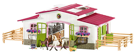 Schleich Riding stable with rider and horses (42344) Schleich Riding stable with rider and horses (42344)