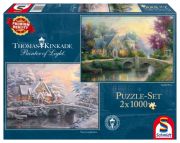 Schmidt Spiele Puzzle Thomas Kinkade Lamplight Manor/Winter Lamplight Manor Schmidt Spiele Puzzle Thomas Kinkade Lamplight Manor/Winter Lamplight Manor