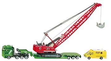 Siku Heavy-duty transporter with cable excavator 1834 Siku Heavy-duty transporter with cable excavator 1834