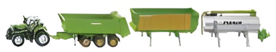 Siku Deutz Tractor with Trailer Set 1848 Siku Deutz Tractor with Trailer Set 1848