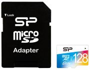Silicon Power Elite CL10 microSDXC 128GB with Adapter (SP128GBSTXBU1V20)