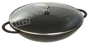 Staub Wok with glass lid 37 cm Staub Wok with glass lid 37 cm
