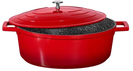 Stoneline Gourmet Roaster with Cast Aluminum Lid 32 x 25 cm Stoneline Gourmet Roaster with Cast Aluminum Lid 32 x 25 cm