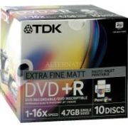 TDK DVD+R 4.7GB 16x Jewel Case Print 10 Pack TDK DVD+R 4.7GB 16x Jewel Case Print 10 Pack
