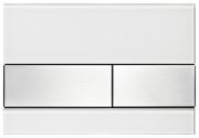 Tece Square glass WC flush plate for dual flush system (9240801) Tece Square glass WC flush plate for dual flush system (9240801)