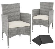 tectake 2 rattan armchair including 4 seat covers tectake 2 rattan armchair including 4 seat covers