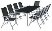 tectake Aluminum dining set 8+1 tectake Aluminum dining set 8+1