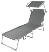 TecTake garden lounger 4-level TecTake garden lounger 4-level