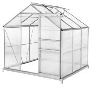 tectake Greenhouse with foundation 190 x 185 x 195 cm tectake Greenhouse with foundation 190 x 185 x 195 cm