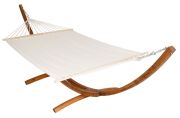 TecTake XXL Hammock with Wooden Frame for 2 Persons TecTake XXL Hammock with Wooden Frame for 2 Persons