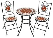 tectake Mosaic Garden Furniture Set tectake Mosaic Garden Furniture Set