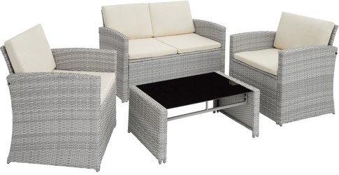 tectake Rattan Lounge Lucca tectake Rattan Lounge Lucca
