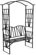 tectake Rose arch with bench 210 cm tectake Rose arch with bench 210 cm