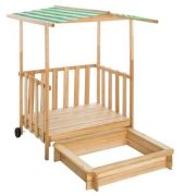 TecTake sandbox and play veranda with roof TecTake sandbox and play veranda with roof