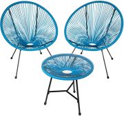 TecTake Santana 2 Garden Chair with Table TecTake Santana 2 Garden Chair with Table
