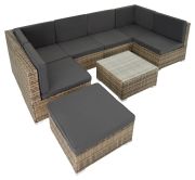 TecTake Venice Rattan Lounge TecTake Venice Rattan Lounge