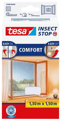 Tesa Insect Stop Fly Screen Comfort Window 1.30 x 1.30 m Tesa Insect Stop Fly Screen Comfort Window 1.30 x 1.30 m