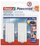Tesa Powerstrips Hook Large Classic 2 kg white 2 pcs Tesa Powerstrips Hook Large Classic 2 kg white 2 pcs