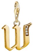 Thomas Sabo Charm Pendant Letter W Gold (1629-414-39) Thomas Sabo Charm Pendant Letter W Gold (1629-414-39)