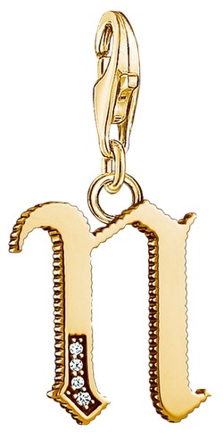 Thomas Sabo Charm pendant letter N gold (1620-414-39) Thomas Sabo Charm pendant letter N gold (1620-414-39)