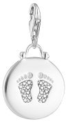 Thomas Sabo Charm Pendant Coin Baby Footprint White (1692-051-14) Thomas Sabo Charm Pendant Coin Baby Footprint White (1692-051-14)