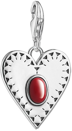 Thomas Sabo Charm Pendant Heart Red Stone (1683-111-10) Thomas Sabo Charm Pendant Heart Red Stone (1683-111-10)