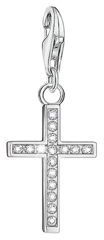 Thomas Sabo Charm pendant cross white (0049-051-14) Thomas Sabo Charm pendant cross white (0049-051-14)