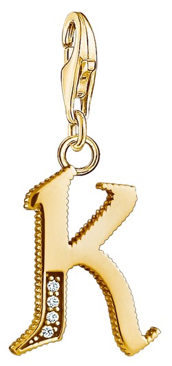 Thomas Sabo Charm pendant letter K gold (1617-414-39) Thomas Sabo Charm pendant letter K gold (1617-414-39)