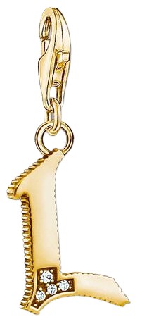 Thomas Sabo Charm pendant letter L gold (1618-414-39) Thomas Sabo Charm pendant letter L gold (1618-414-39)
