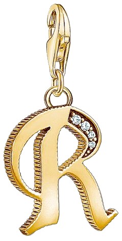 Thomas Sabo Charm pendant letter R gold (1624-414-39) Thomas Sabo Charm pendant letter R gold (1624-414-39)