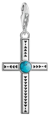 Thomas Sabo Charm Pendant Ethno Cross Turquoise (1677-878-17) Thomas Sabo Charm Pendant Ethno Cross Turquoise (1677-878-17)