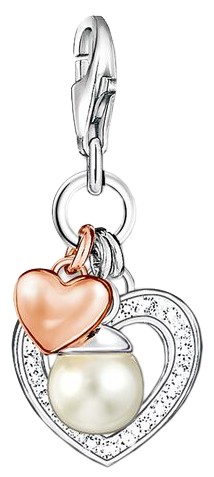 Thomas Sabo Charm pendant heart with white pearl (0937-426-14) Thomas Sabo Charm pendant heart with white pearl (0937-426-14)