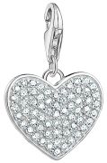 Thomas Sabo Charm Pendant Heart Pavé with Engraving White (1570-051-14) Thomas Sabo Charm Pendant Heart Pavé with Engraving White (1570-051-14)