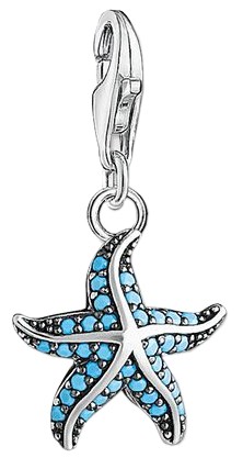 Thomas Sabo Charm pendant starfish turquoise (1521-667-17) Thomas Sabo Charm pendant starfish turquoise (1521-667-17)
