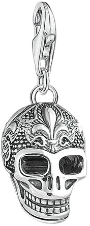 Thomas Sabo Charm Pendant Skull with Lily Silver (1546-637-21) Thomas Sabo Charm Pendant Skull with Lily Silver (1546-637-21)