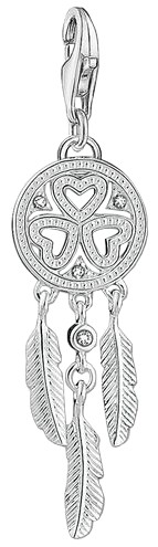 Thomas Sabo Charm Pendant Dreamcatcher Heart Silver (1424-051-21) Thomas Sabo Charm Pendant Dreamcatcher Heart Silver (1424-051-21)