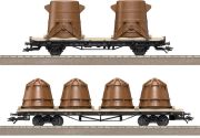 Trix Flatcar set 24064 Trix Flatcar set 24064