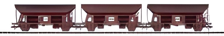 Trix Set with 3 rotary valve side discharge wagons 24106 Trix Set with 3 rotary valve side discharge wagons 24106