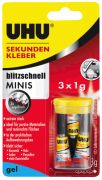 UHU Super Glue Rapid Minis 3 x 1 g (45415) UHU Super Glue Rapid Minis 3 x 1 g (45415)