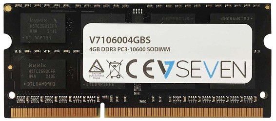 V7 DDR3-1333 4GB SO-DIMM Laptop Memory (106004GBS) V7 DDR3-1333 4GB SO-DIMM Laptop Memory (106004GBS)