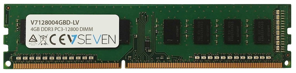 V7 DDR3-1600 4GB DIMM Desktop Memory (V7128004GBD-LV) V7 DDR3-1600 4GB DIMM Desktop Memory (V7128004GBD-LV)