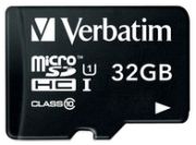 Verbatim microSDHC Class 10 32GB with adapter Verbatim microSDHC Class 10 32GB with adapter