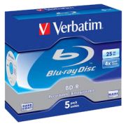 Verbatim BD-R 25GB 4x 5 pack 43688 Verbatim BD-R 25GB 4x 5 pack 43688