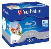 Verbatim BD-R DL 50GB 6x Wide Printable 10 Pack 43736 Verbatim BD-R DL 50GB 6x Wide Printable 10 Pack 43736