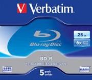 Verbatim BD-R SL 25GB 6x 5 Pack 43715 Verbatim BD-R SL 25GB 6x 5 Pack 43715