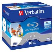 Verbatim BD-R SL 25GB 6x Printable 10 Pack 43713 Verbatim BD-R SL 25GB 6x Printable 10 Pack 43713
