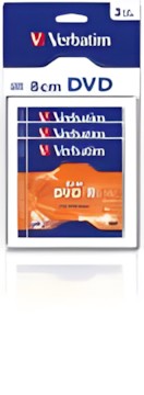 Verbatim DVD-R 1.4GB 4x 8 cm Matte Silver 3 pcs 43592 Verbatim DVD-R 1.4GB 4x 8 cm Matte Silver 3 pcs 43592