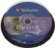 Verbatim DVD+R 4.7GB 16x 10-Pack Spindle 43498 Verbatim DVD+R 4.7GB 16x 10-Pack Spindle 43498